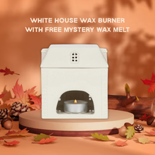 Load image into Gallery viewer, Rear view of White House Wax Burner with tealight