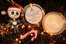 Load image into Gallery viewer, Jack O' Lantern Wax Melt (Candy Cane Peppermint Scent) Soy Wax in a 45g Pot or 20g Skulls. Jack Skellington Nightmare Before Christmas Wax Melt.