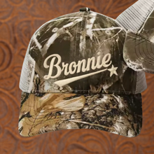 Load image into Gallery viewer, Bronnie Camo Leaf Trucker Cap
