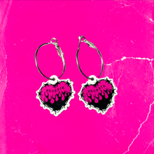 Load image into Gallery viewer, Bronnie Heart Charm Earrings
