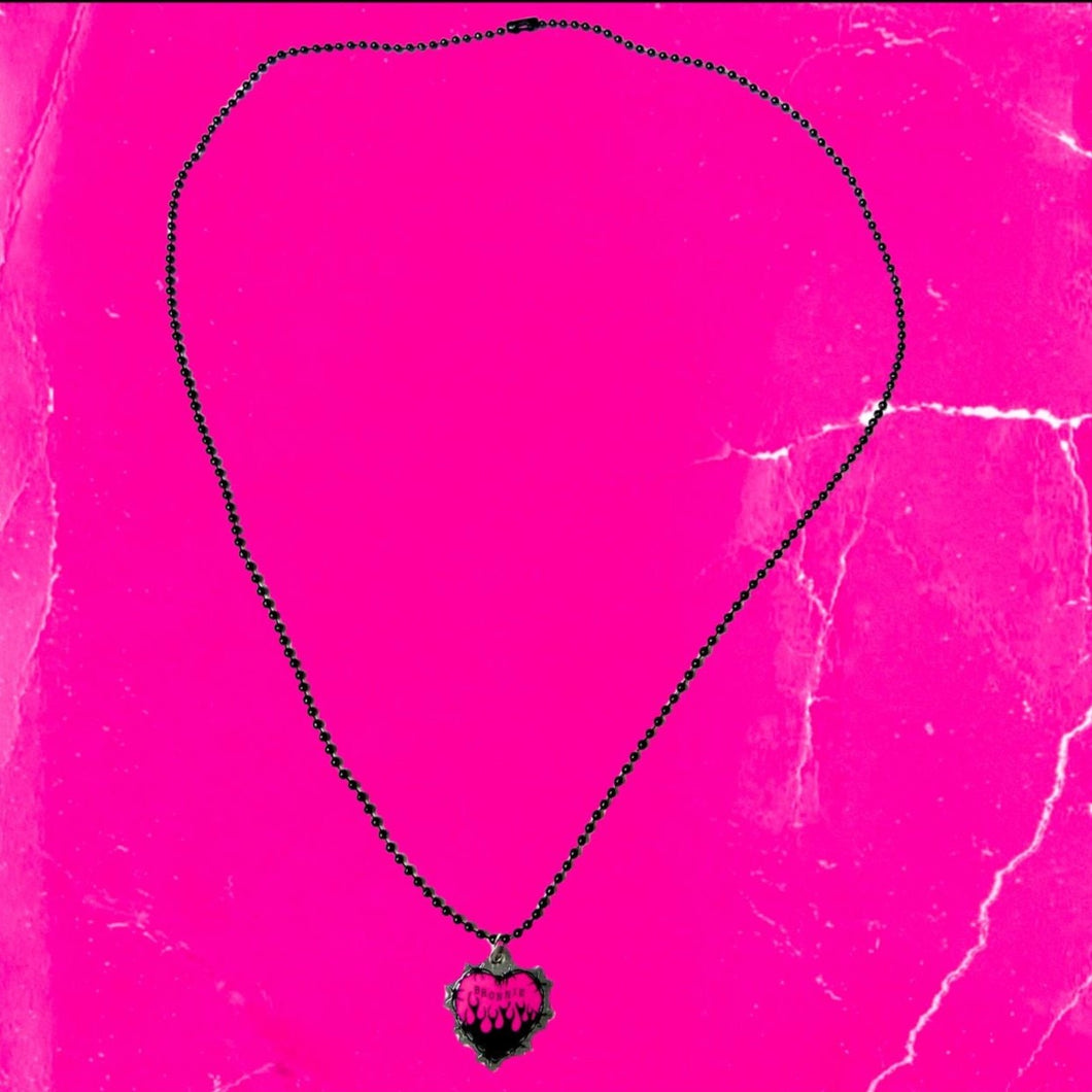 Last Ever Bronnie Heart Charm Necklace