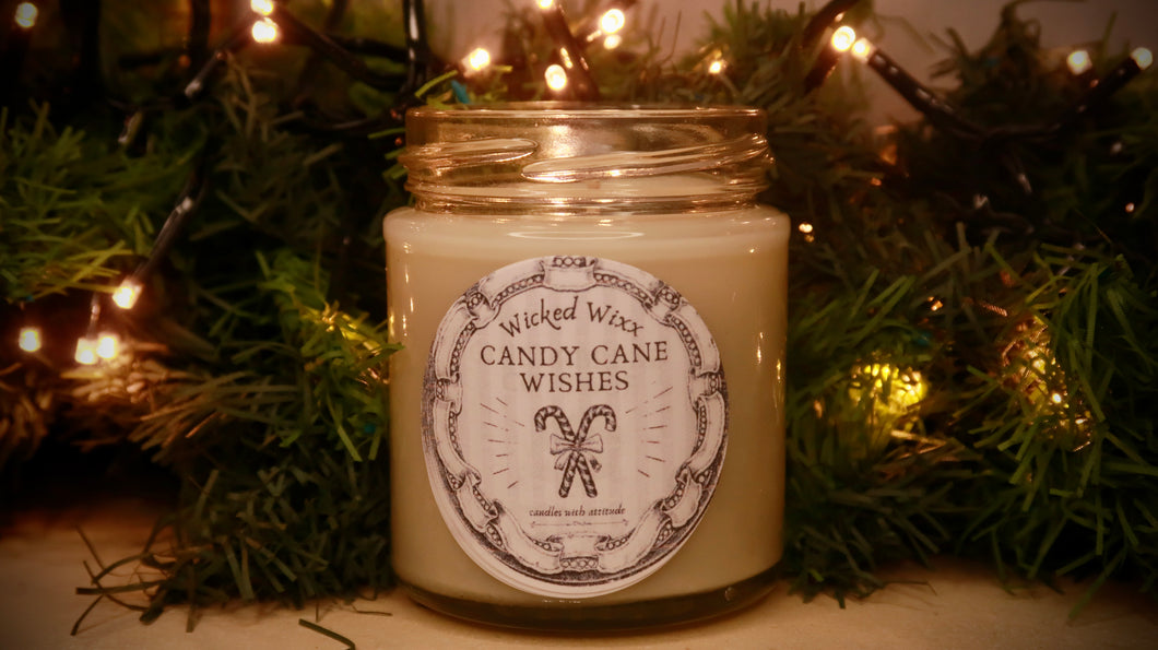 Candy Cane Wishes Candle (Candy Cane Scent)