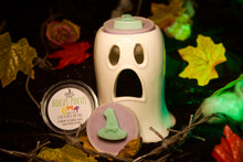 Load image into Gallery viewer, Witches Hat Wax and Ghost wax melter Bundle (Caramel Bakery Scent)

