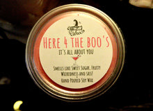 Load image into Gallery viewer, Here 4 the Boo&#39;s Wax Melt (Cherry Scent) Soy Wax in a 45g Pot or 20g Skulls.
