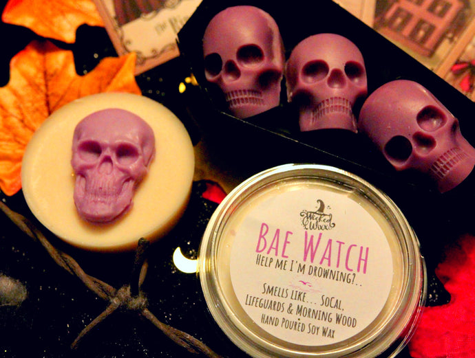 Bae Watch Wax Melts (Inspired by a well known So Cal Holl-ister Scent). Soy Wax in a 45g Pot or 20g Skulls.